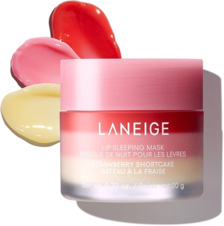 ماسك الشفاه الليلي لانيج ستروبيري شورت كيك | LANEIGE Lip Sleeping Mask Strawberry Shortcake